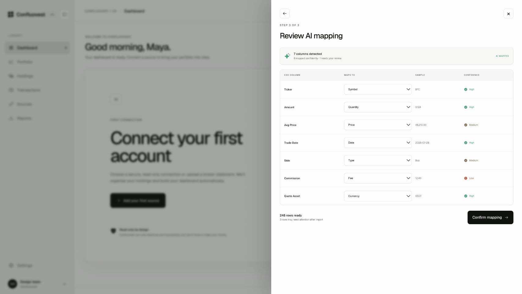 How Confluovest reads any CSV — even one it's never seen article cover